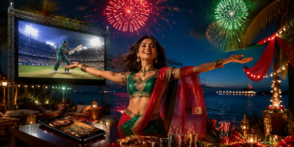 সেন্ট মার্টিন দ্বীপে বাংলাদেশের লাল-সবুজ পতাকার সাথে ক্রিকেট বেটিং প্রোমোশন
